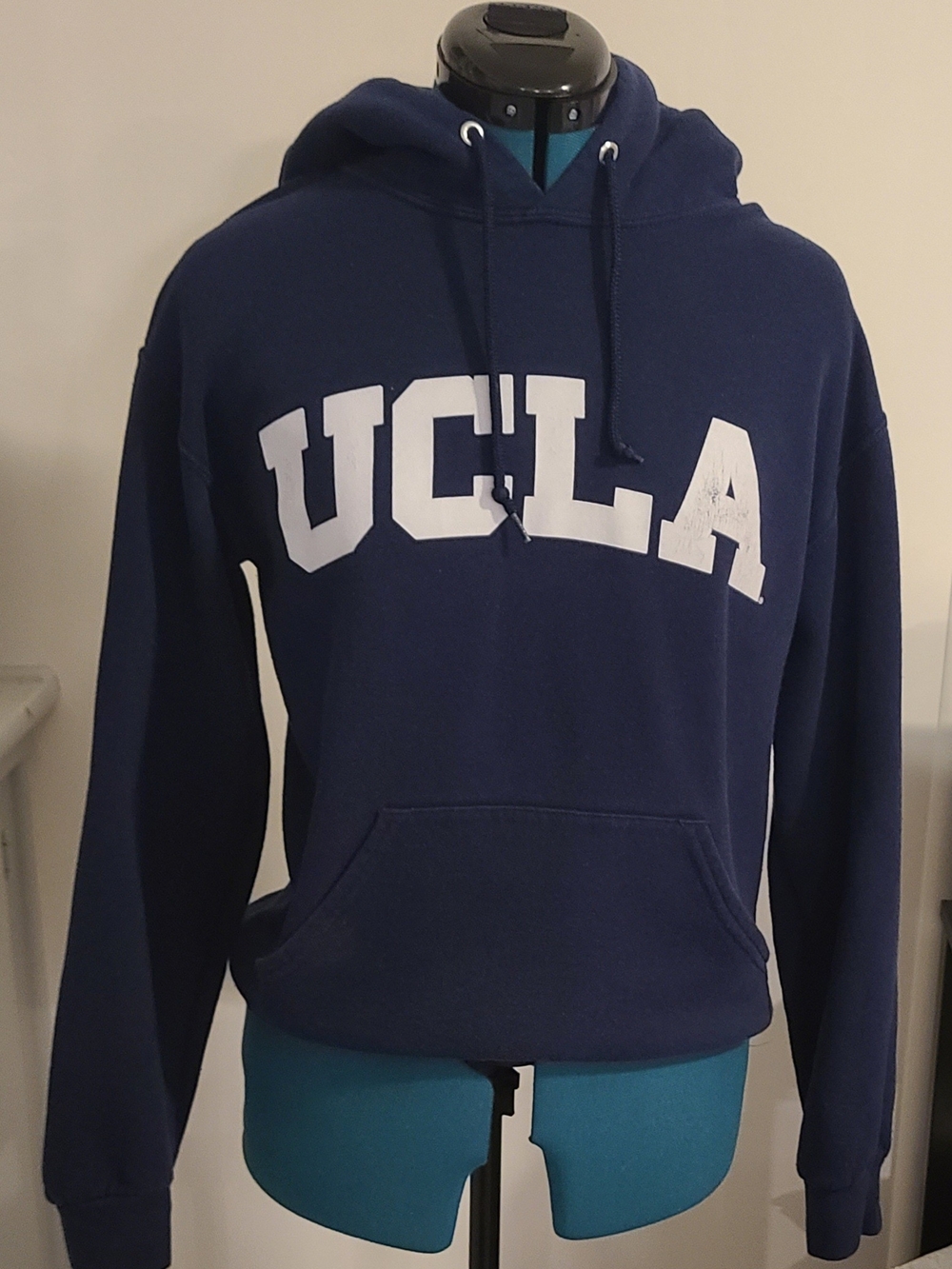 UCLA Navy Blue Hooded Sweatshirt - Classic Collegiate Pullover, Med